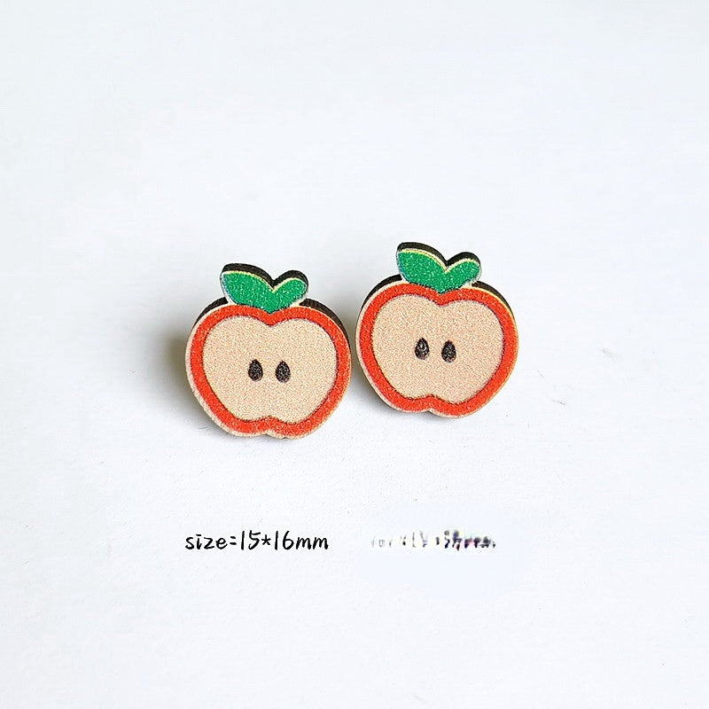 Wholesale Teacher's Day Wooden Earrings